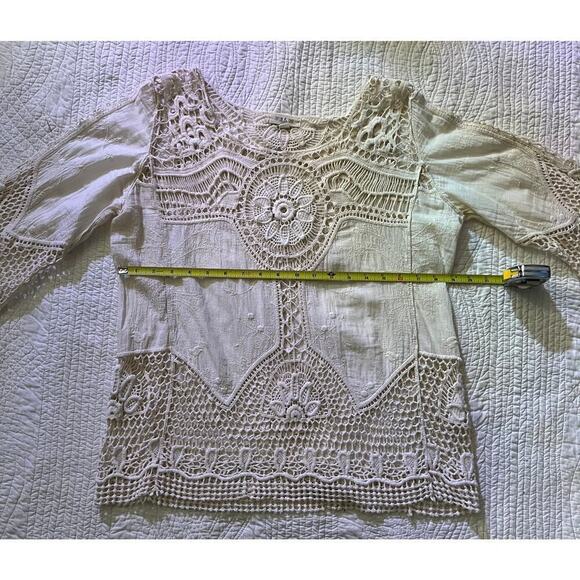 Taylor & Sage Bohemian Crocheted Tunic - Picture 4 of 6